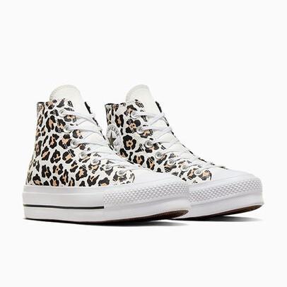 Converse Chuck Taylor All Star Lift Platform Leopard High Top White/Bl
