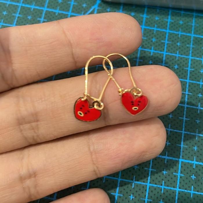 Anting Emas asli model panjang bunga Kadar 700 Emas 22 karat