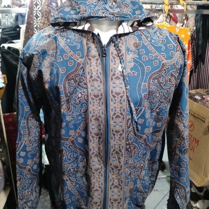 jaket batik pria bolak balik ekslusive