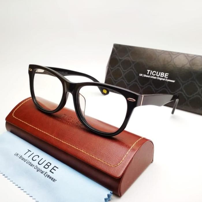 kacamata pria wanita frame ticube p206 paket lensa evoliq photocromic