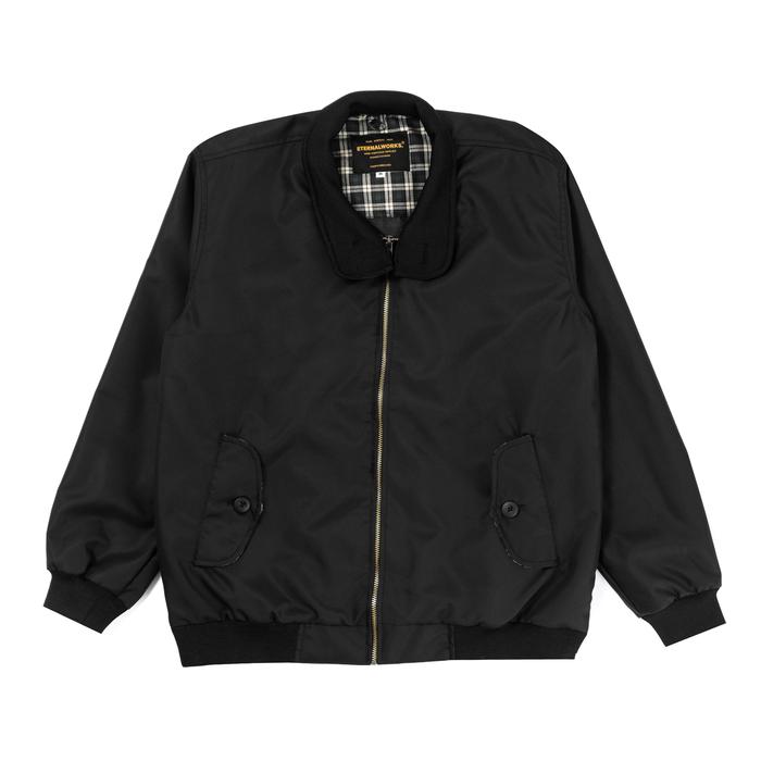 JAKET PRIA - ETERNALWORKS HARRINGTON JACKET - JAKET HARRINGTON HITAM