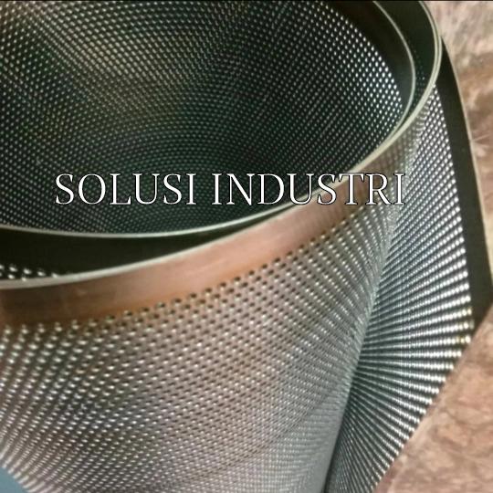 plat besi lubang 2,5mm tebal 1mm x 1 meter x 2 meter