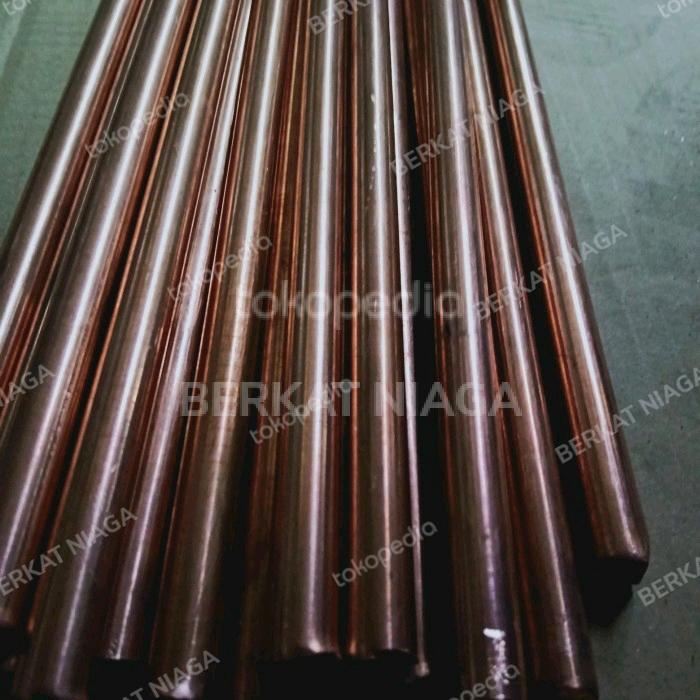 As Tembaga batangan diameter 16mm x 100cm