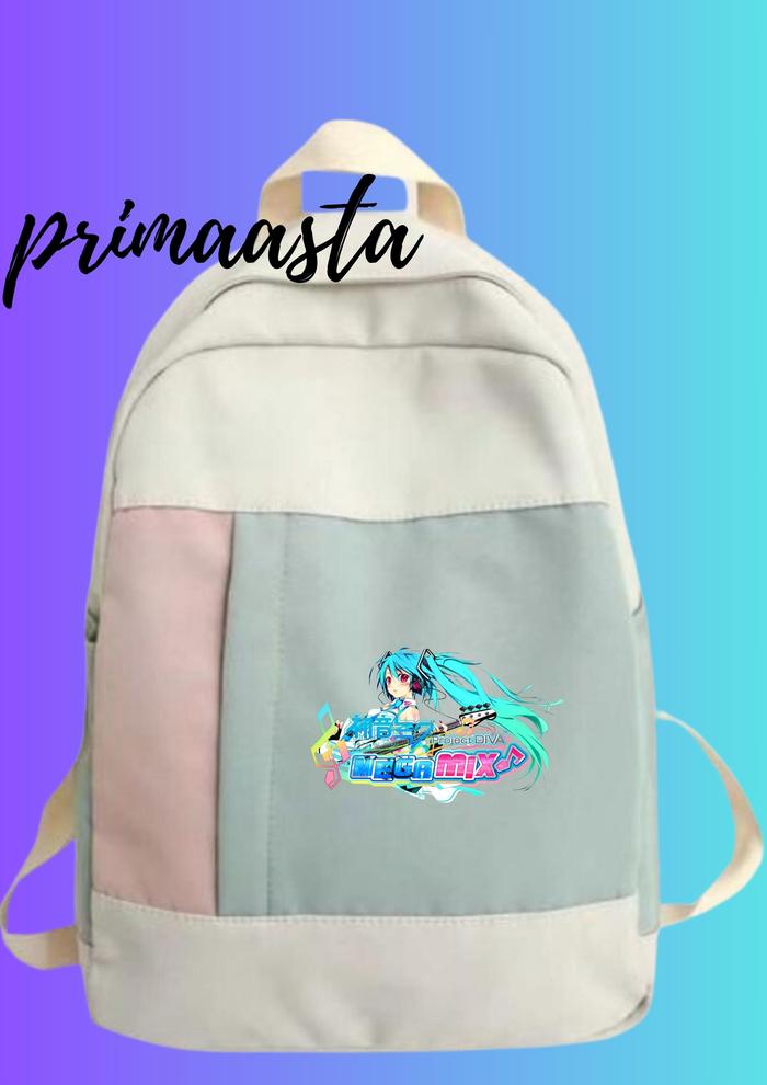 TAS RANSEL PEREMPUAN ALLSIZE ANIMASI MUSIK AI HATSUNE MIKU MEGAMIX