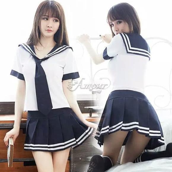 COSPLAY LINGERIE MODEL SERAGAM SEKOLAH JEPANG