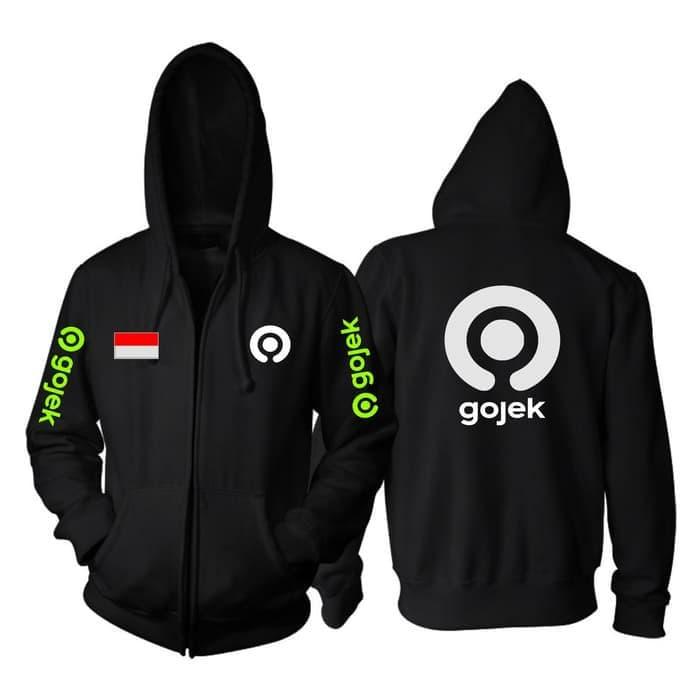 Jaket Hodie Gojek Logo Baruch Bordir