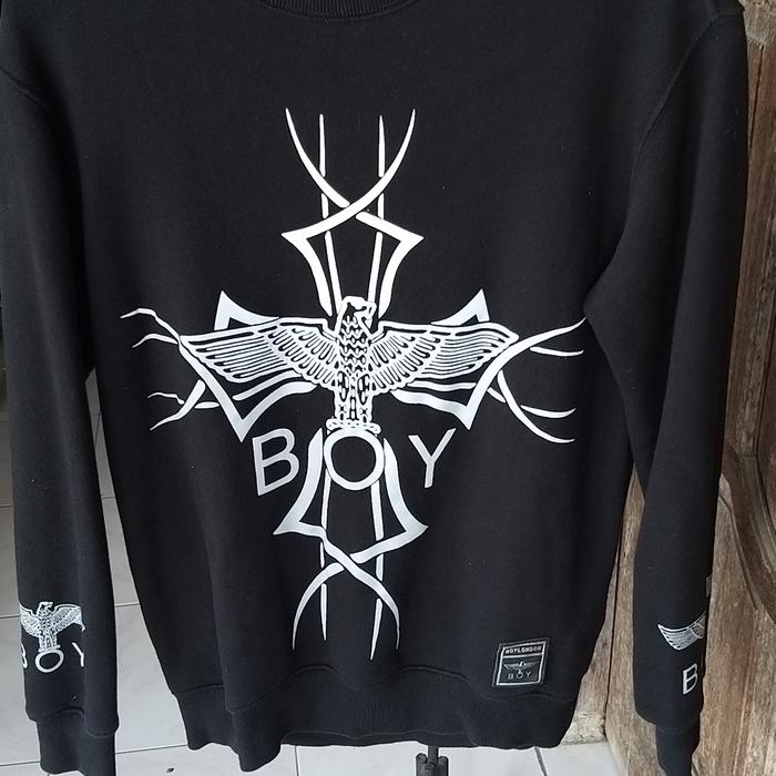 crewneck boy london reflektif bekas