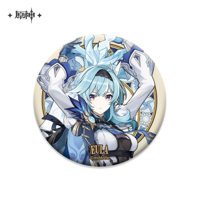 Eula - Genshin Impact Badge Mondstadt - Genshin Official Merchandise