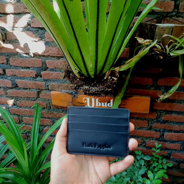 Dompet Kartu Card Pria HushPuppies FullBlack Free Box HushPuppies