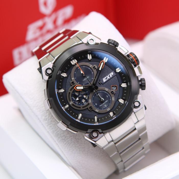 JAM TANGAN ORIGINAL EXPEDITION PRIA EXP 6841 / E6841-SILVER BLACK BLUE