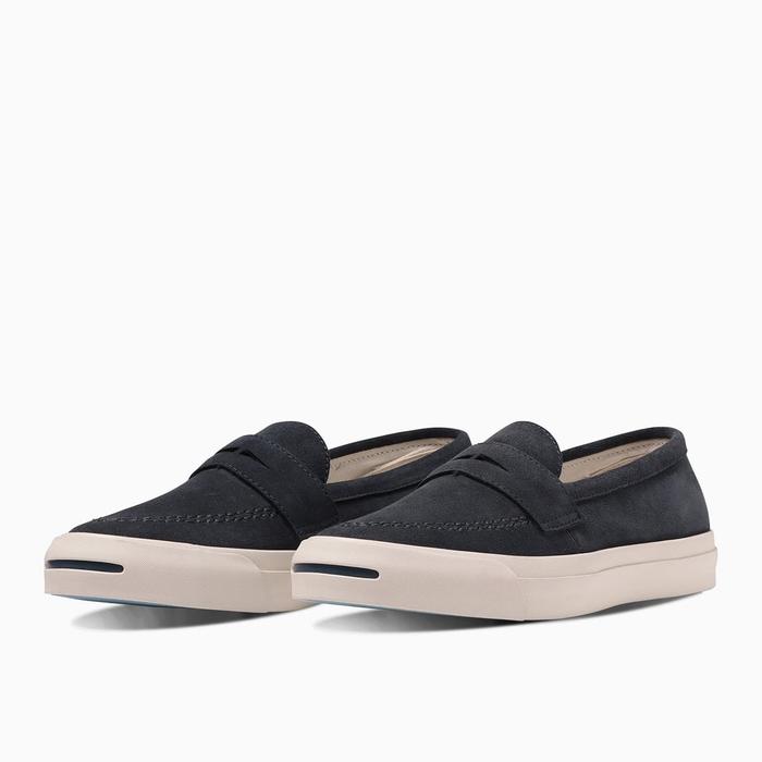 Converse Japan Exclusive , Jack Purcell Loafers Suede Dark Navy RH