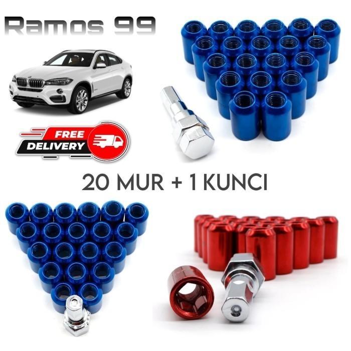 Timor Soluna Mur Baut Racing Velg Roda Mobil Lugnut Seneka Kunci L