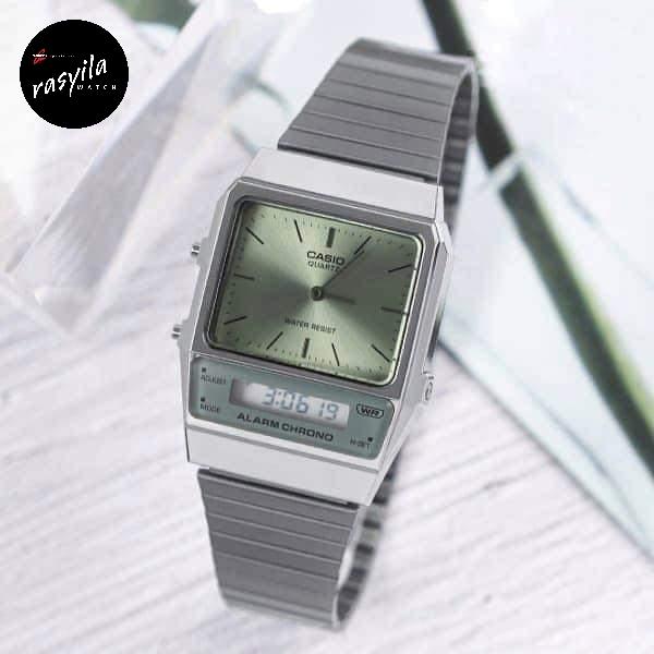 Casio AQ-800ECGG / AQ800ECGG - 3ADF / AQ-800 Silver Green