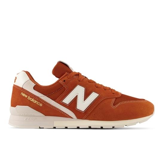 Sepatu Sneakers Pria New Balance 996 Classic Orange/White Original