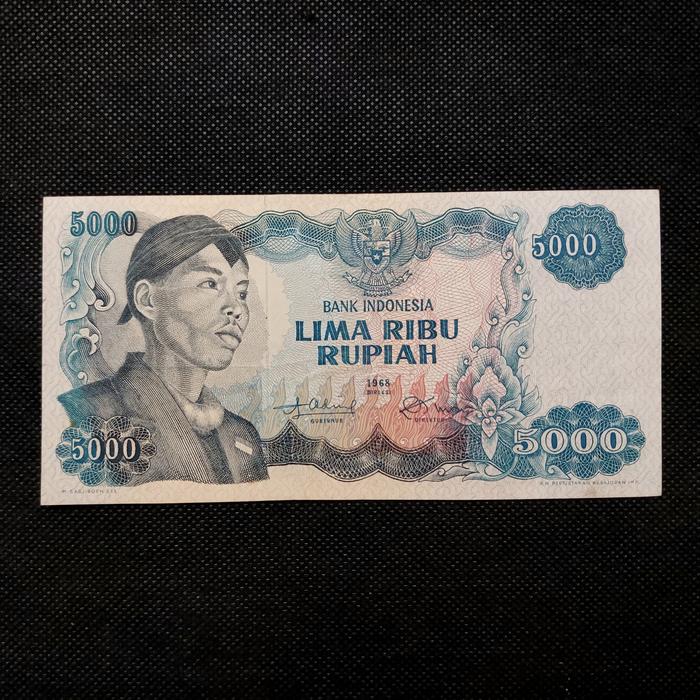 Uang Kuno 5000 Rupiah Seri Soedirman/Dirman Tahun 1968 - DF 794959