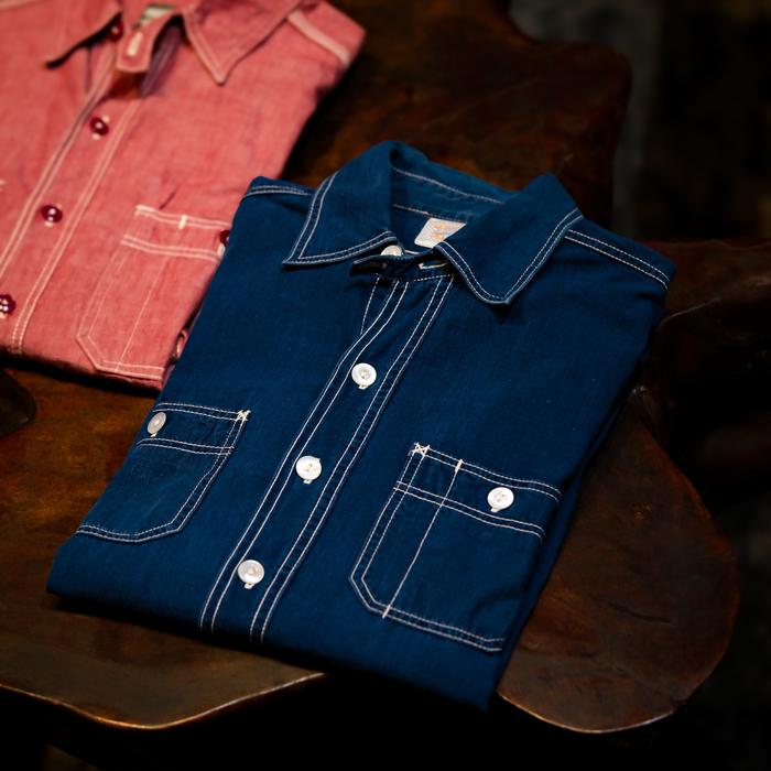 Kemeja Joe Mccoy Chambray Workshirt Original Made In Japan