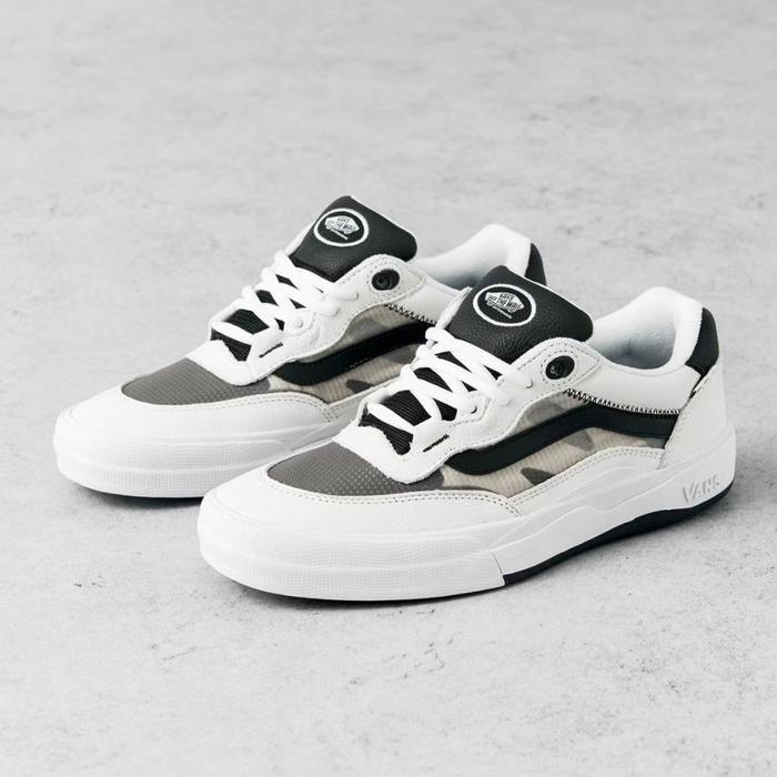 VANS WAYVEE LEATHER TRUE WHITE BLACK ORIGINAL RESMI