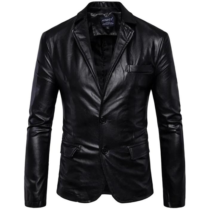 Jas Kulit Asli Pria Jaket Kulit Asli Domba Pria Model Jas Blazer