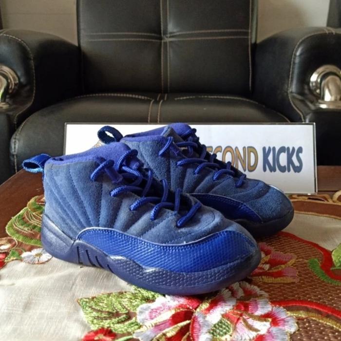 Sepatu Basket Anak Nadroj 12 Retro Royal Blue Second - Size 27