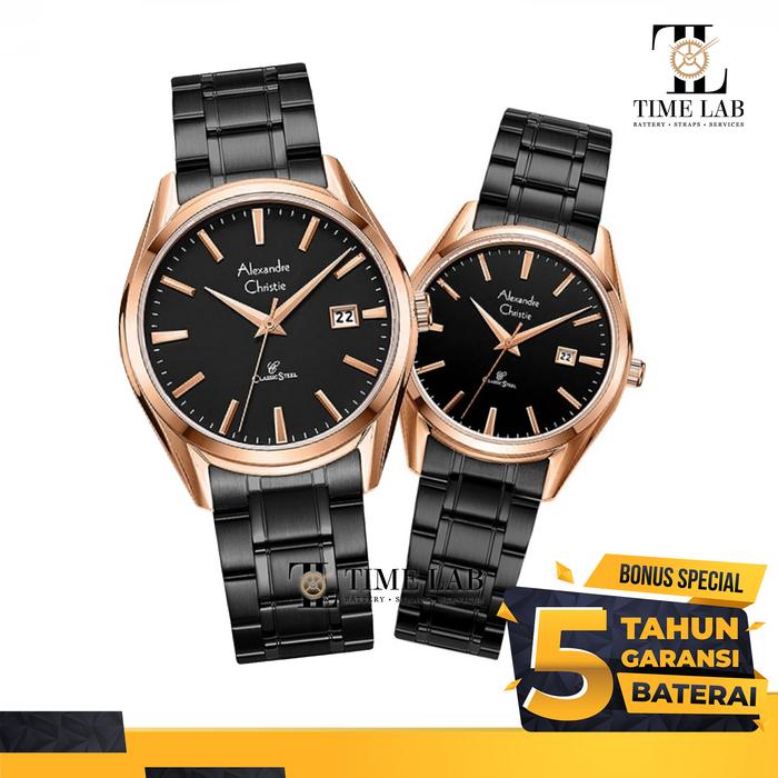 JAM TANGAN COUPLE ALEXANDRE CHRISTIE AC 8682 / AC8682MD / AC8682LD