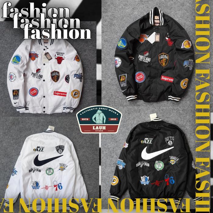 JAKET BOMBER NBA TERBARU PRIA WANITA JAKET VARSITY