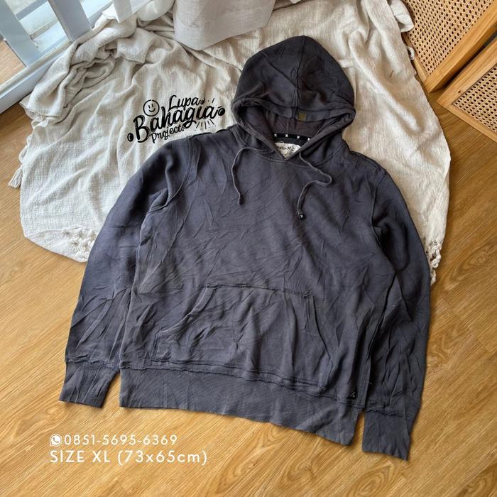 HURLEY BASIC Surfing Abu Charcoal Jaket Hoodie size XL 100% Original