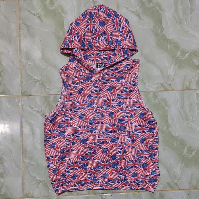 Vest Rompi Anap Girl England Flag Original Second Preloved