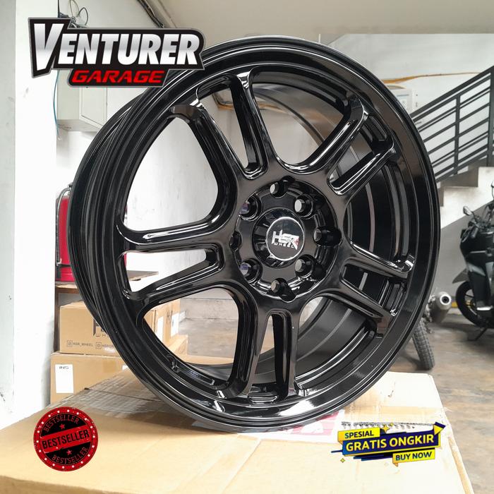 Velg Mobil Avanza Kijang Veloz Ring 15 HSR NX SPO lubang 4 Black R15