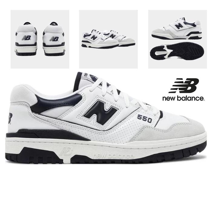 Sepatu NB NEW BALANCE 550 White Navy