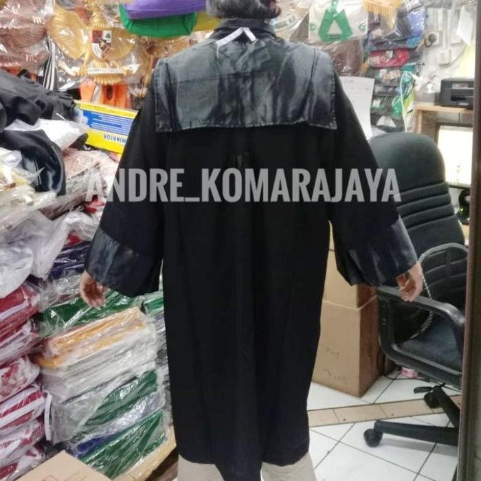 Best seller toga advokat pengacara jaksa bahan jet black terbaik tidak