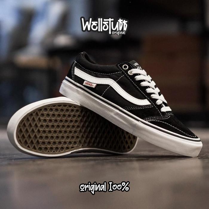 Sepatu Sneaker Vans TNT SG  Pro Trujillo Black White Original