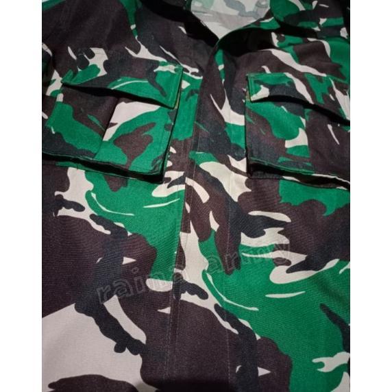 Best seller baju pdl pelbet setelan pdl velbet wol loreng hijau