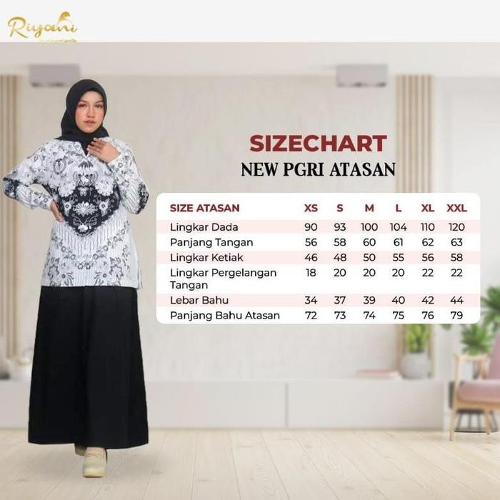 Best seller GAMIS PGRI TERBARU by RIYANI TWOPIECE SET PGRI ATASAN PGRI
