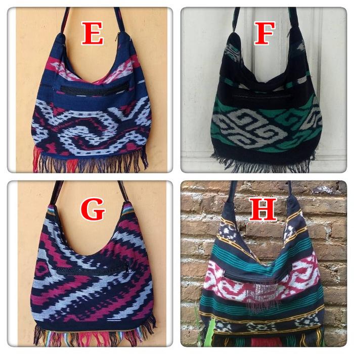 Tas Tenun Lombok Selempang Besar Tas Etnik Pria Wanita Tas Fashion
