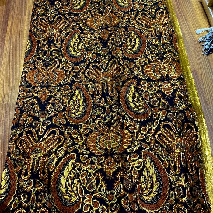 kain batik jarik prada emas bawahan pengantin