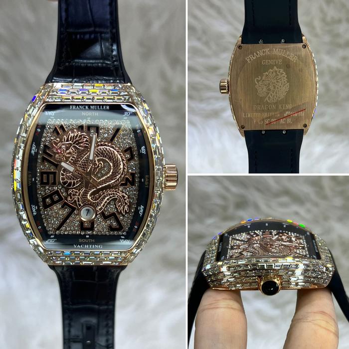 JAM TANGAN AUTOMATIC DRAGON WITH DIAMOND SQUARE