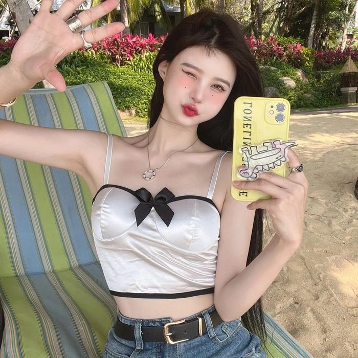 BAJU TANK TOP BRA WANITA CANTIK SEKSI KAOS PENDEK SANTAI KOREA BAGUS