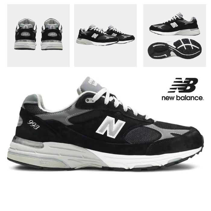 Sepatu NB NEW BALANCE 993 Black Grey
