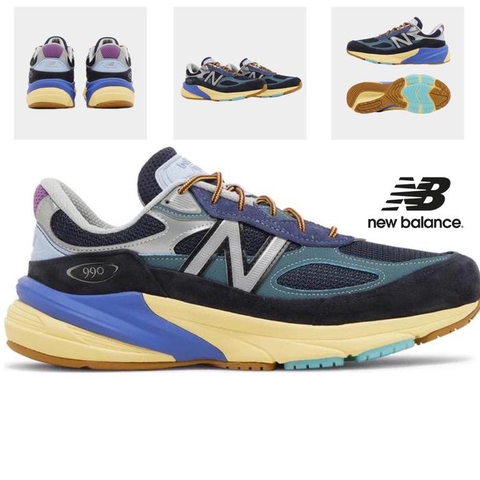 Sepatu NB NEW BALANCE 990 v3 purple navy yellow