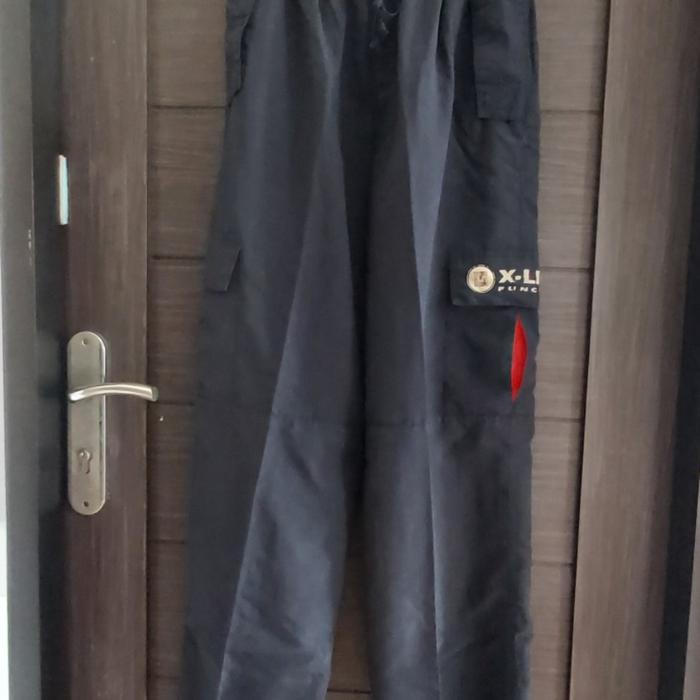celana pria parasut hitam pl