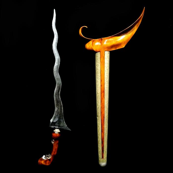 Keris Buto Ijo Luk 9 Pamor Keleng Hurap Tangguh Sedayu Majapahit Kuno