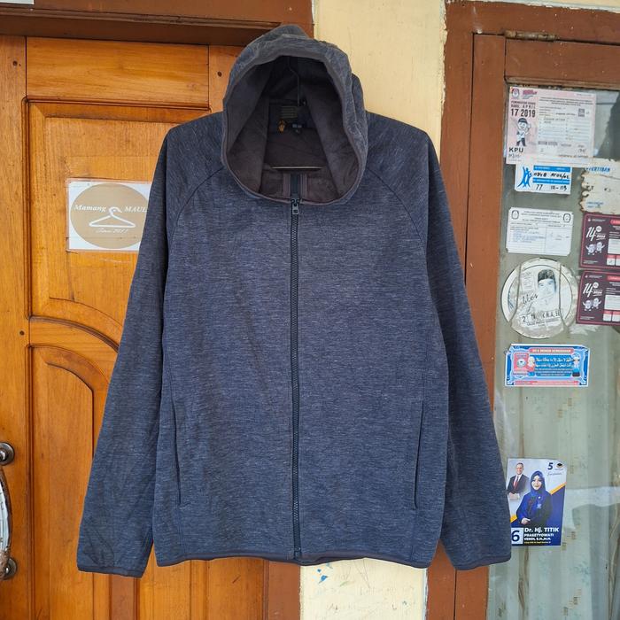 Jual Uniqlo Block Tech Fleece Full Zip Parka Size M