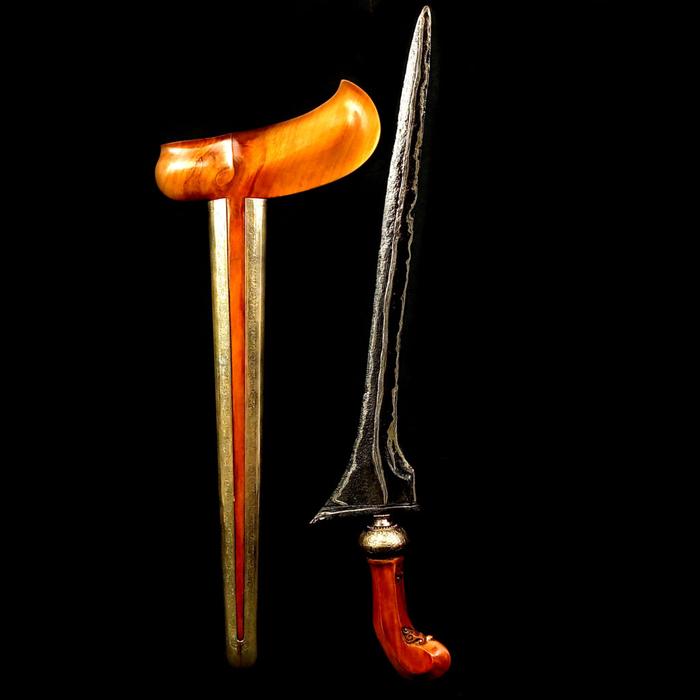 Keris Tilam Upih Pamor Tejo Kinurung Tangguh Tuban Pajajaran Kuno