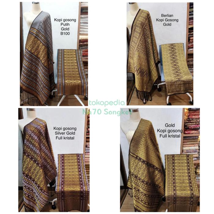 Promo Tumtuman Benang Berlian Tanpa Sambungan Warna Kopi Gosong Atbm