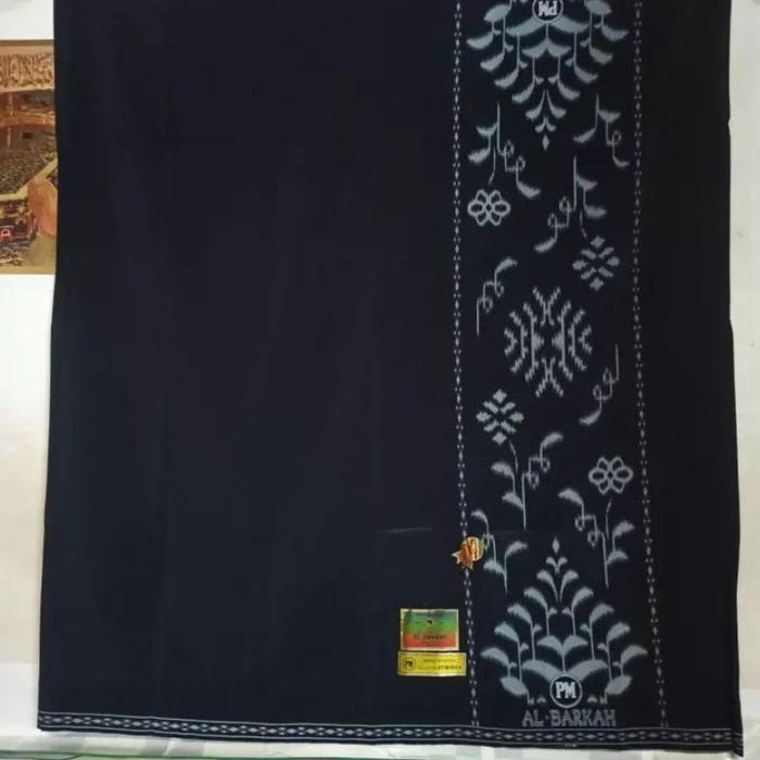 Sarung Hitam Dewasa Al-Barkah Original Pm/Sarung Santri Samarinda