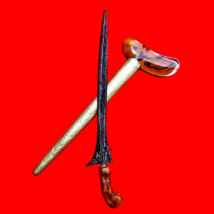Keris Kebo Teki Tangguh Kasultanan Cirebon Kuno Pamor Kulsem Sepuh
