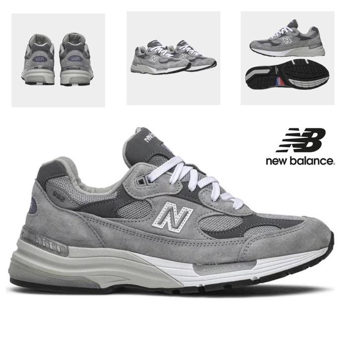 Sepatu NB NEW BALANCE 992 Grey glow in the dark