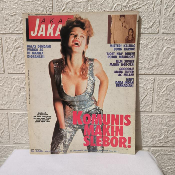 majalah jakarta 1989 cover katarina komunis makin slebor
