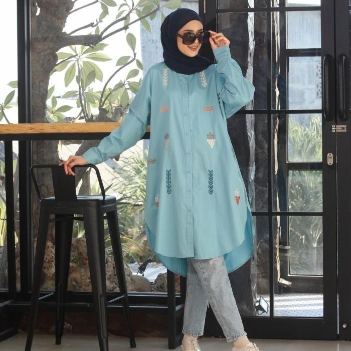 sale 25% / atasan tunik muslim wanita / tunik dannis blouse / fashion muslim
