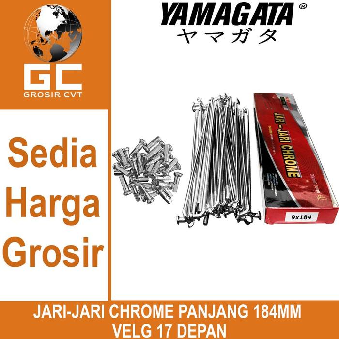 Jari Jari Ruji Velg Stainless Chrome 9x184 Yamagata